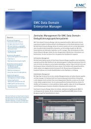 EMC Data Domain Enterprise Manager