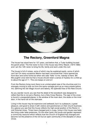The Rectory, Greenford Magna - The Parish of Greenford Magna