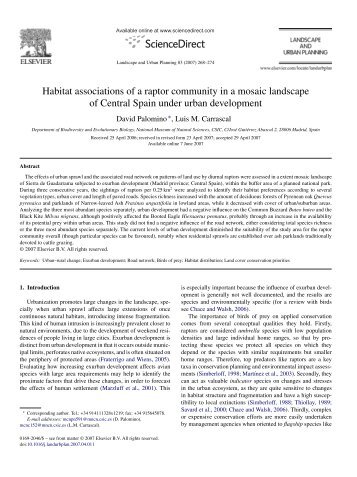 Habitat associations of a raptor community in a ... - ResearchGate
