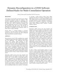 Dynamic Reconfiguration in a GNSS Software Defined Radio for ...