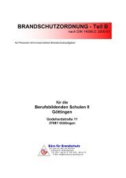 Brandschutzordnung nach DIN 14096-2 - BBS II GÃ¶ttingen
