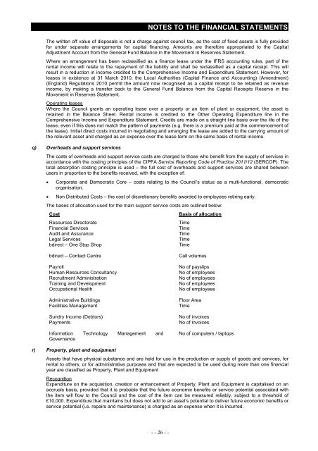 Statement of Accounts 2011/2012 - Blackburn with Darwen Borough ...