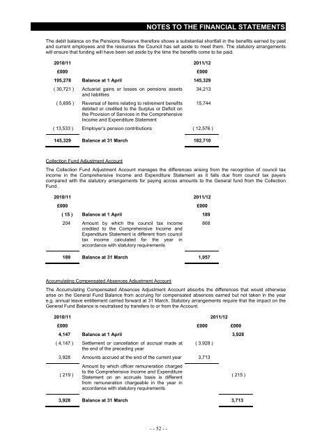 Statement of Accounts 2011/2012 - Blackburn with Darwen Borough ...