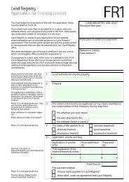 Land Registry form AP1