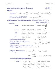 Verbrennungsrechnungen mit Emissionen V.020502 - of Martin Zogg