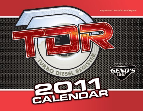 CALENDAR - Turbo Diesel Register