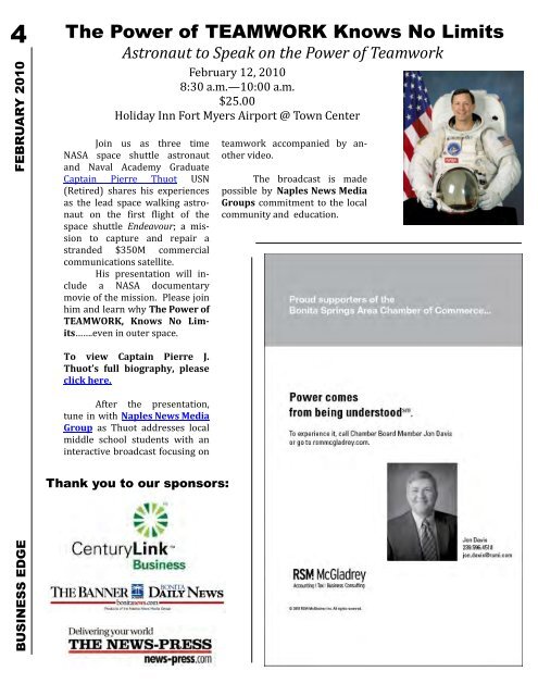 Page 4 - Bonita Springs Chamber of Commerce