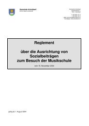 Reglement Sozialbeitrag Musikschule - Gemeinde Arboldswil