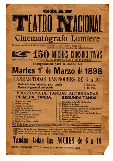 "Memorias de un Mexicano" - brochure - The Cinema Museum