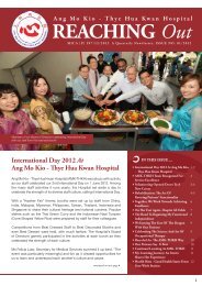 AMK-THKH Newsletter Issue 1 of 2012 - Thye Hua Kwan Hospital