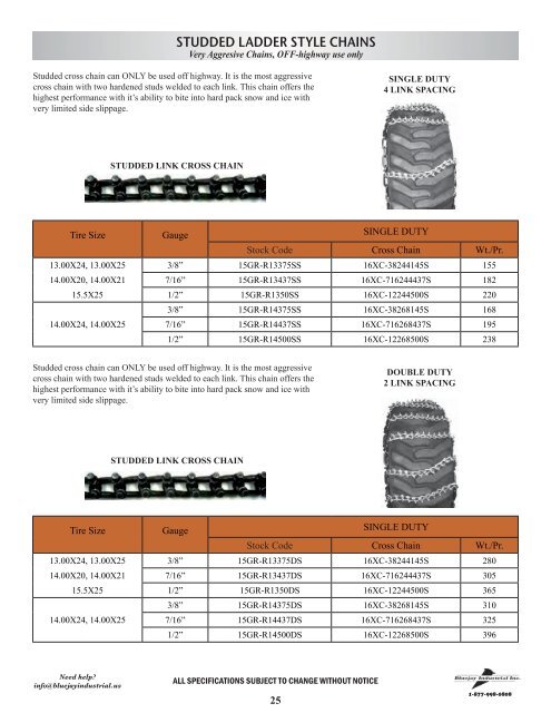 2010-11 Bluejay Tire Chain Catalogue - WordPress â www ...