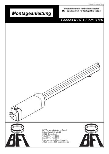 Montageanleitung Phobos N BT + Libra C MA - Antriebe 24