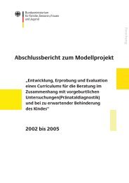 Abschlussbericht zum Modellprojekt - Evangelisches Zentralinstitut ...