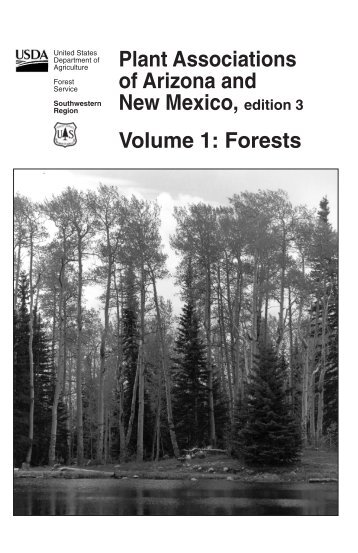 Plant Associations of Arizona and New Mexico, edition 3 Volume 1 ...