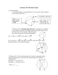 Geometry 10 1 Circles And Circumference A Parts Of Circles 1 A