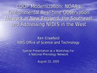 NWS NERON/Mesonet Plan, Ken Crawford - USA National ...