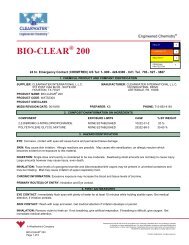 bio clear 200 msds