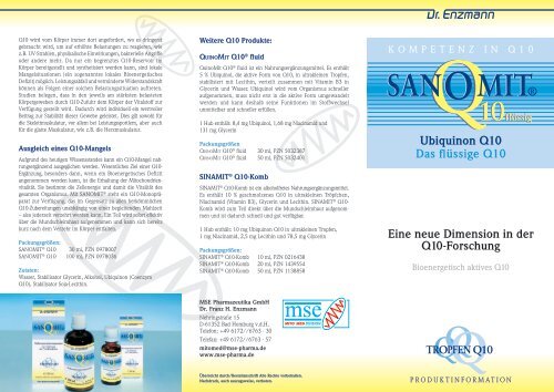 sanomit® q10 - GesundheitsManufaktur