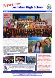 Newsletter 18 - Lochaber High School