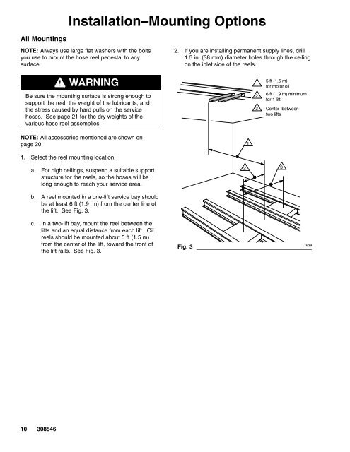 308546S Series 700 Hose Reels, Instructions-Parts ... - Graco Inc.