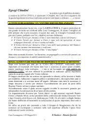 CASA DI RIPOSO - Lettera del Sindaco alla cittadinanza e rassegna ...
