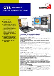 GORATEC Thermography Studio (GTS) 5.1 Professional Brochure