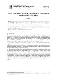 Numerical simulation of transitional flows with laminar kinetic energy