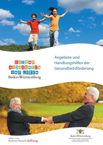 Angebote und Handlungshilfen der Gesundheitsförderung