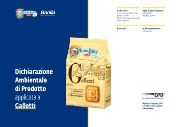 Dichiarazione Ambientale di Prodotto applicata ai Galletti