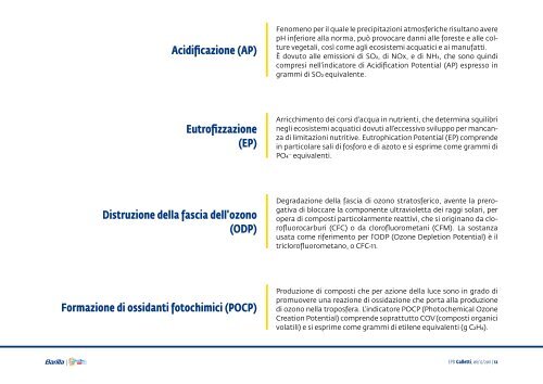 Dichiarazione Ambientale di Prodotto applicata ai Galletti