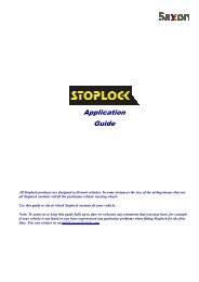 Stoplock Application Guide - Saxon Brands