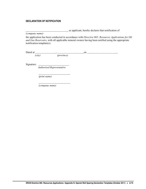 Directive 065: Resources Applications for Oil and Gas Reservoirs ...