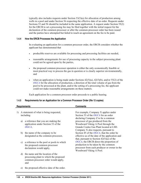 Directive 065: Resources Applications for Oil and Gas Reservoirs ...