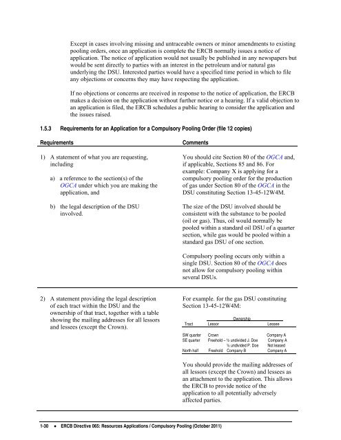 Directive 065: Resources Applications for Oil and Gas Reservoirs ...