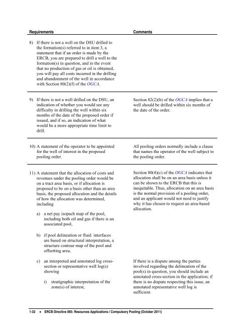 Directive 065: Resources Applications for Oil and Gas Reservoirs ...