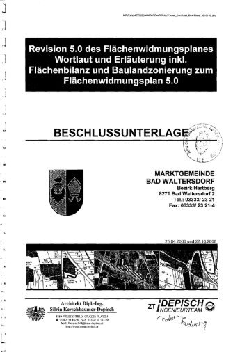 Wortlaut zum FlÃ¤chenwidmungsplan - Gemeinde Bad Waltersdorf