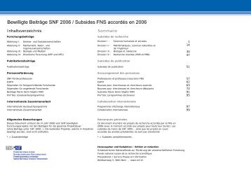 91. Bew.BeitrÃ¤ge_2006.xls - Schweizerischer Nationalfonds (SNF)