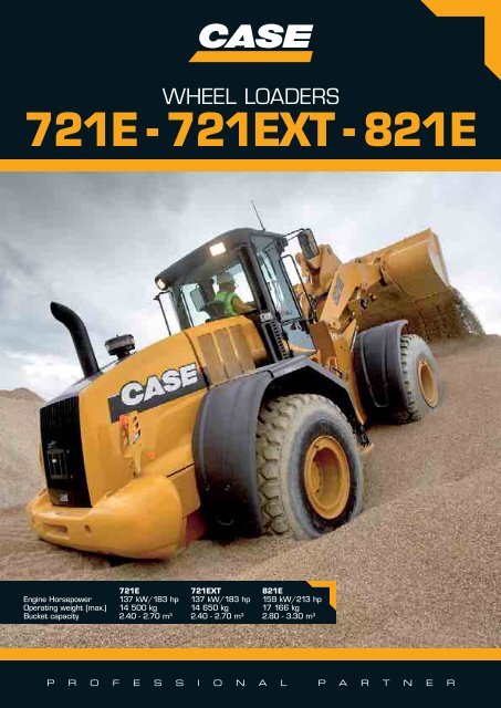 WHEEL LOADERS 721E â 721EXT â 821E - CSE