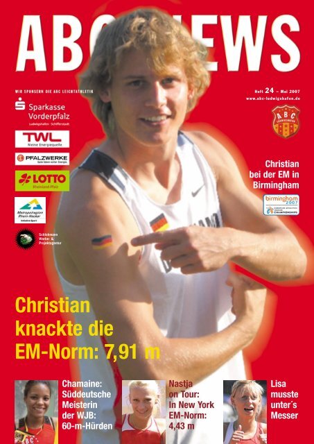 Christian knackte die EM-Norm: 7,91 m - ABC Ludwigshafen