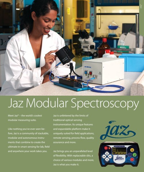 Jaz Modular Spectroscopy Ocean Optics