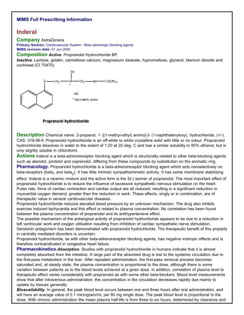 Propranolol generic cost