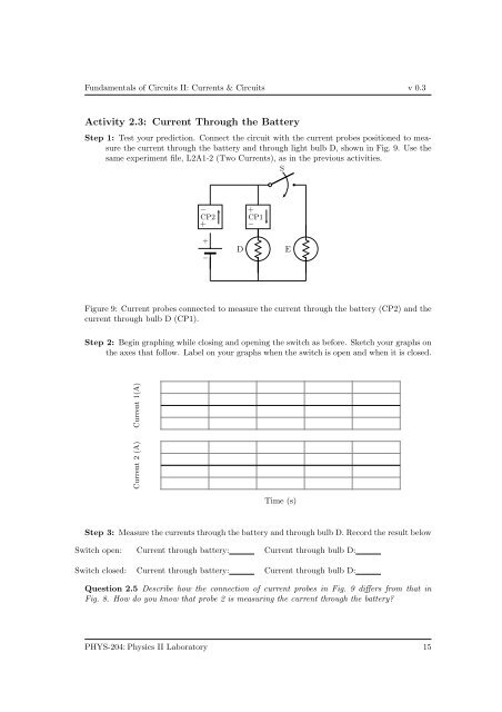 Pre-LAB 4 Assignment Fundamentals of Circuits II: Currents ...