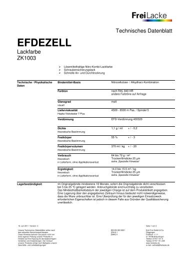 EFDEZELL - Emil Frei GmbH & Co.