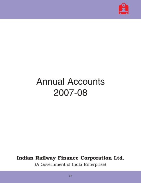 IRFC Cover - ENGLISH - Indian Railway Finance Corporation Ltd.