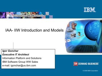 IAA- IIW Introduction and Models - IBM