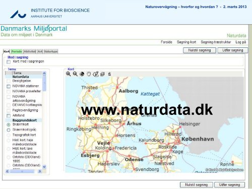 NOVANA Overvågning af arter & Naturtyper