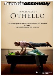 Othello Promoters Pack 2014 - Frantic Assembly