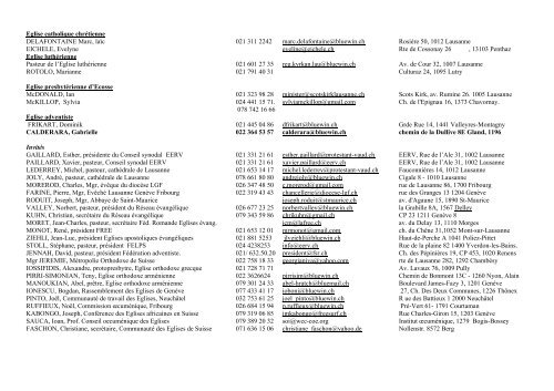 Liste des dÃ©lÃ©guÃ©s Ã  l'AssemblÃ©e gÃ©nÃ©rale - La CECCV