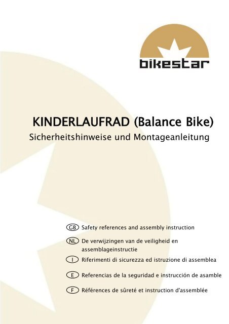 Bikestar balance bike hotsell