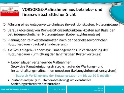 Die wirtschaftliche Bedeutung der VOR SORGE